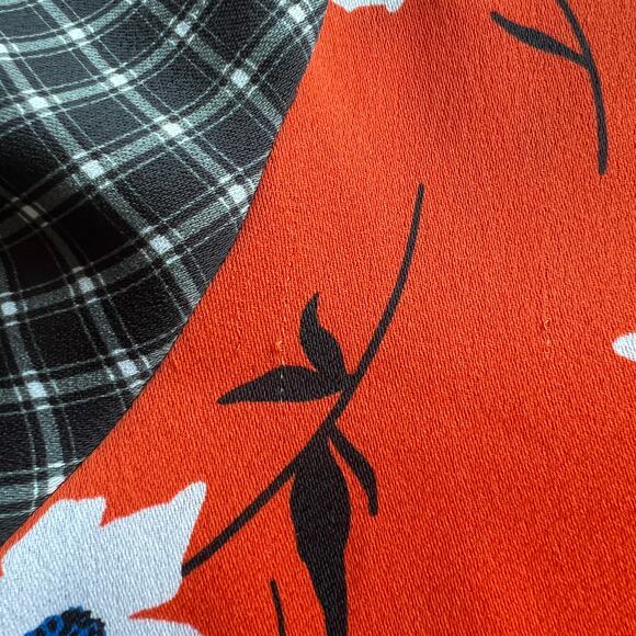 Collusion Flawed Blouse Womens US Size 4 Floral Mixed Pattern FLAWS - Picture 12 of 16